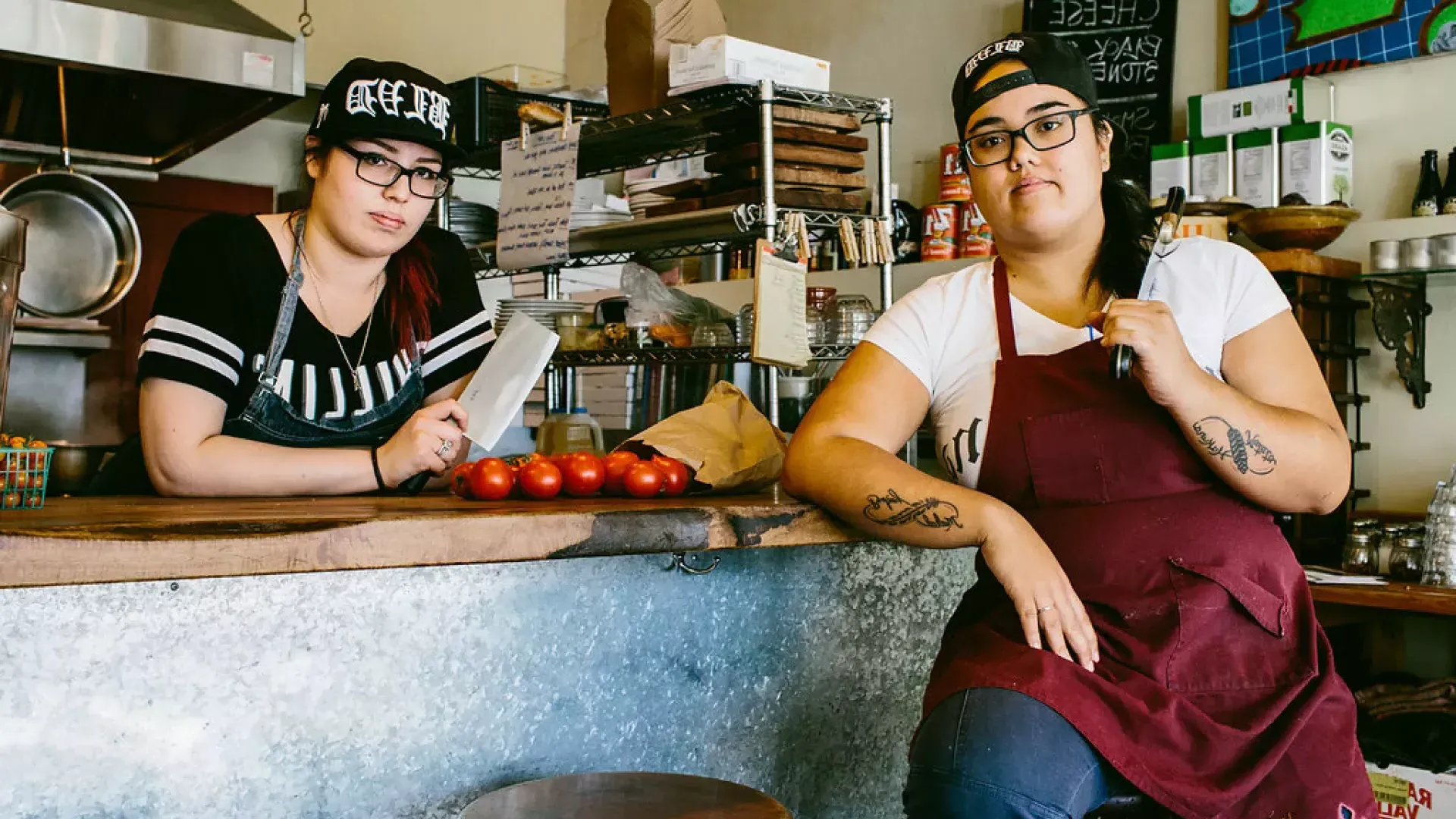 Chefs Mel López y Joyce Conway